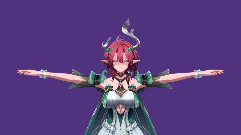 Ciaccona flapping her "wings"